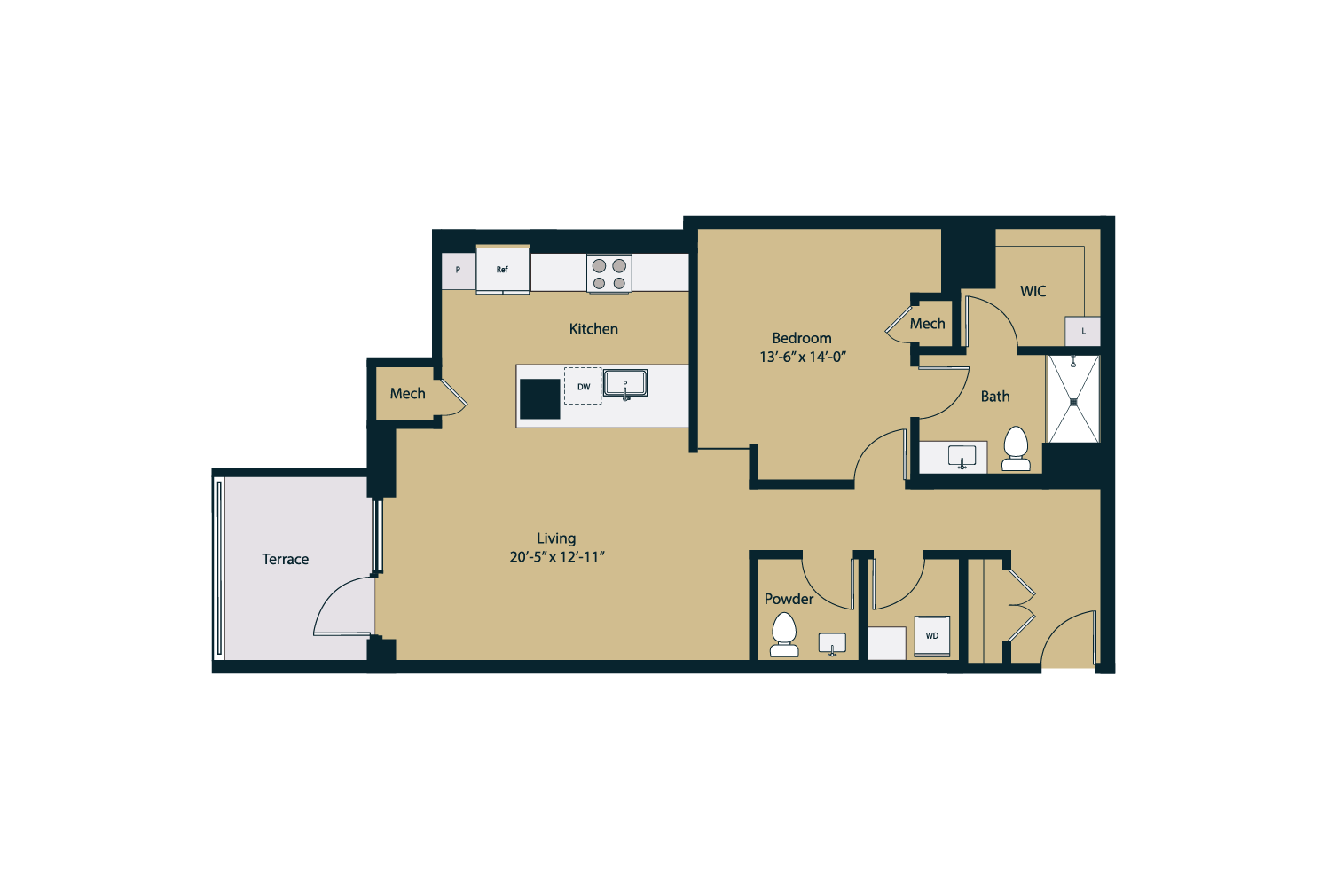Floor plan layout diagram for A7